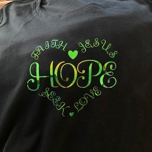 Navy blue custom made shirt.